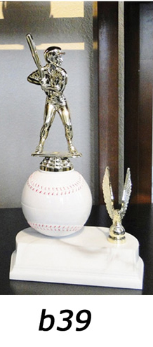 Baseball Action Figure Trophy – b39