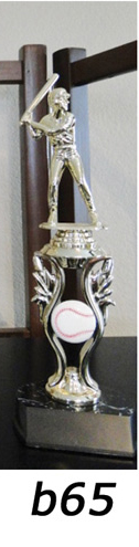 Baseball Action Figure Trophy – b65