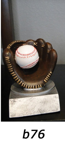 Baseball Glove & Ball Trophy – b76