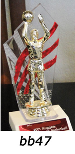 basketball action trophy
