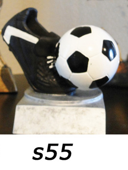 Soccer Cleat & Ball Trophy – s55