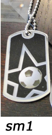 Soccer Ball Dog Tag Medal – sm1