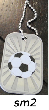 Soccer Ball Burst Dog Tag Medal – sm2