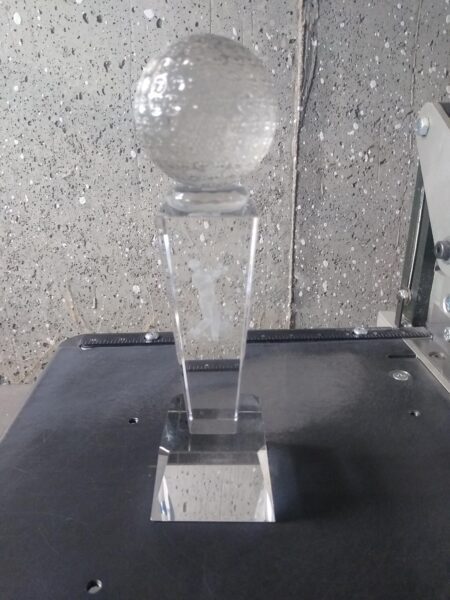Golf Ball Glass Trophy – g6