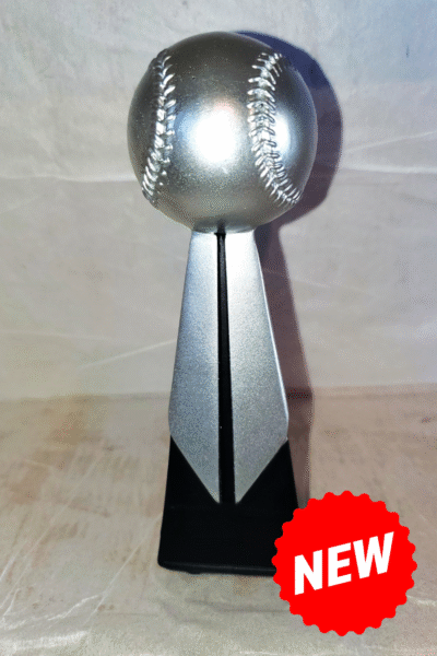 Baseball Victory Resin Silver Ball Trophy – b103