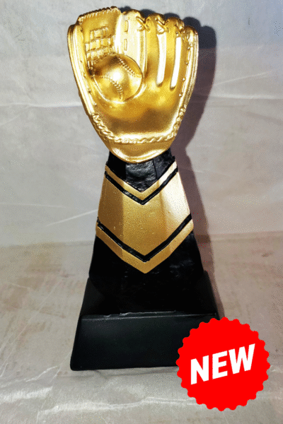 Baseball Obelisk Resin Glove Trophy – b102