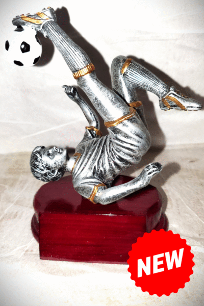 Soccer Boy Kick Resin Trophy – s107
