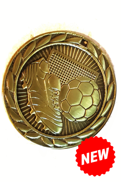 Soccer Bronze Cleat & Ball Iron Medal – sm102