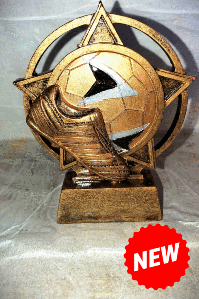 Soccer Ball & Cleat Orbit Trophy – s105
